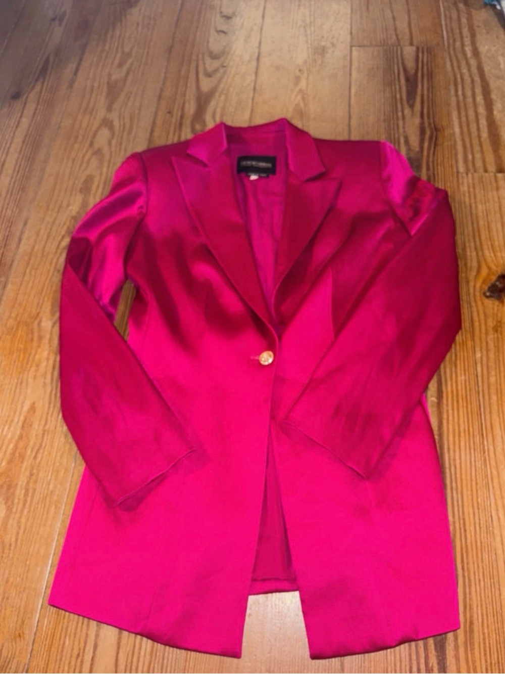 Giorgio Armani Hot Pink Single-Button Blazer Made in Italy EU 40
